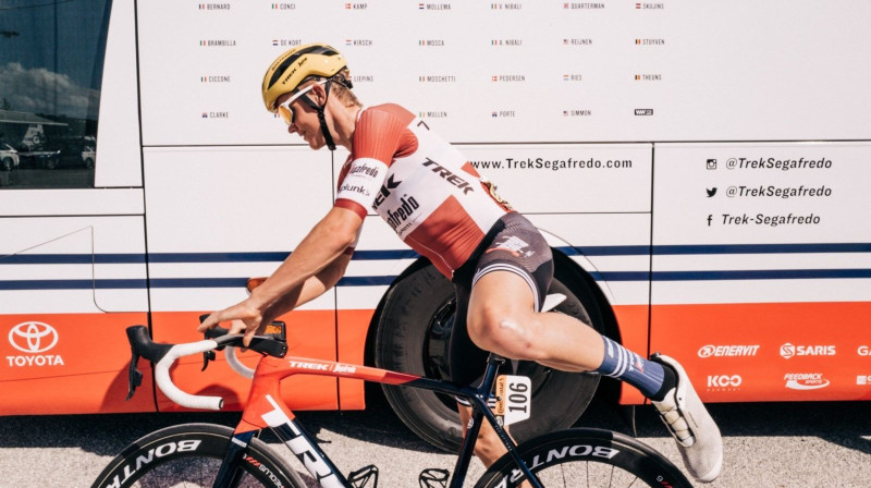 Toms Skujiņš. Foto no Trek-Segafredo komandas arhīva