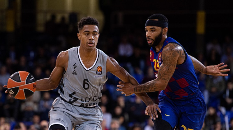 "Lyon Villeurbanne" spēlētājs Teo Maledons pretendē uz augstu vietu 2020. gada NBA draftā. Foto: Euroleague