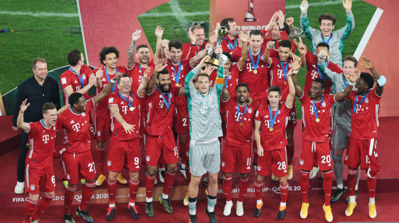 "Bayern" svin Pavāra vārtu guvumu. Foto: REUTERS/Scanpix.ee