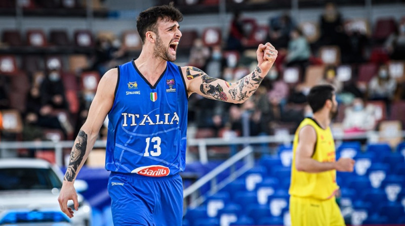 Itālijas izlases basketbolists Tomaso Baldaso. Foto: FIBA