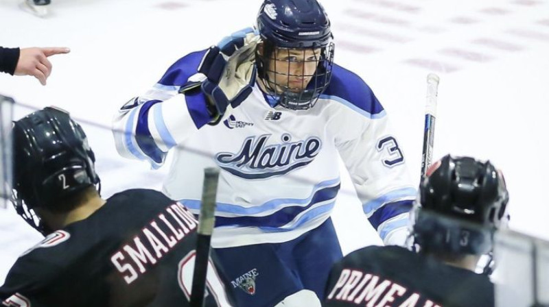 Eduards Tralmaks. Foto: University of Maine Athletics