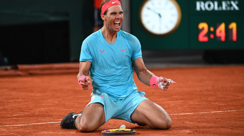 13-kārtējais "French Open" čempions Rafaels Nadals. Foto: AFP/Scanpix