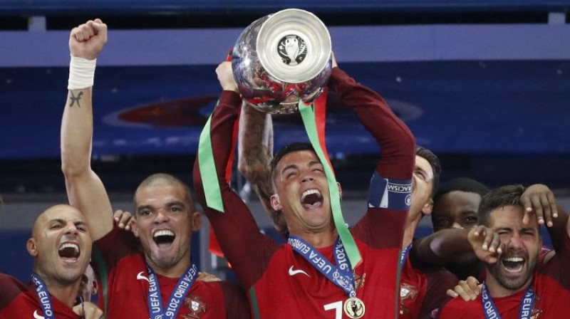 "Euro 2016" čempione Portugāle. Foto: Reuters/Scanpix