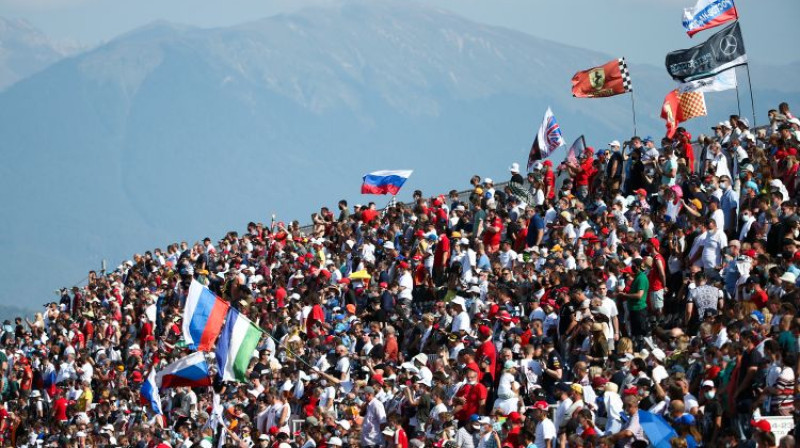 Ar 2023. gadu Krievijas līdzjutēji F1 posmu baudīs Sanktpēterburgā. Foto: TASS/Scanpix