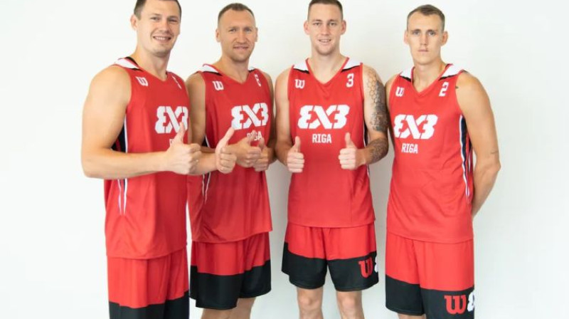 ''Riga'' 3x3 basketbola komanda. Foto: Basket.lv