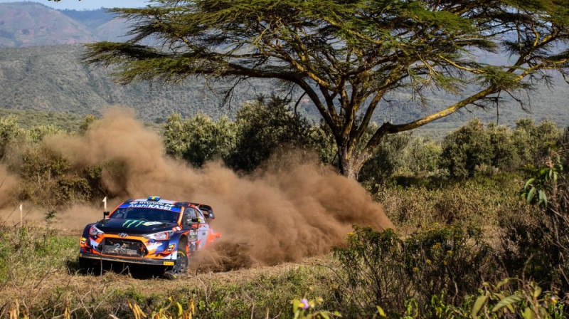 Solbergs un Džonstons šogad Safari rallijā startēja ar WRC auto. Foto: wrc.com