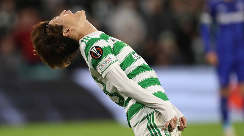 Kjogo Furuhaši pārdzīvo par "Celtic" izgāšanos. Foto: Reuters/Scanpix