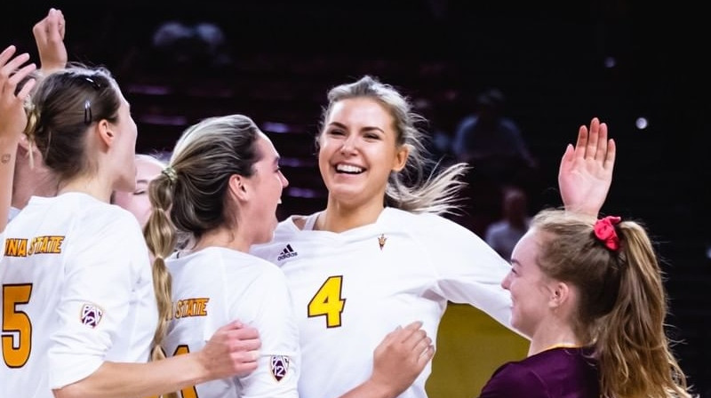 Marta Levinska (#4). Foto: Arizona State Volleyball