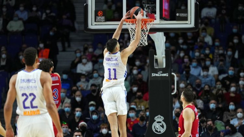 18 gadus vecais Tristans Vukčevičs. Foto: Euroleague.net