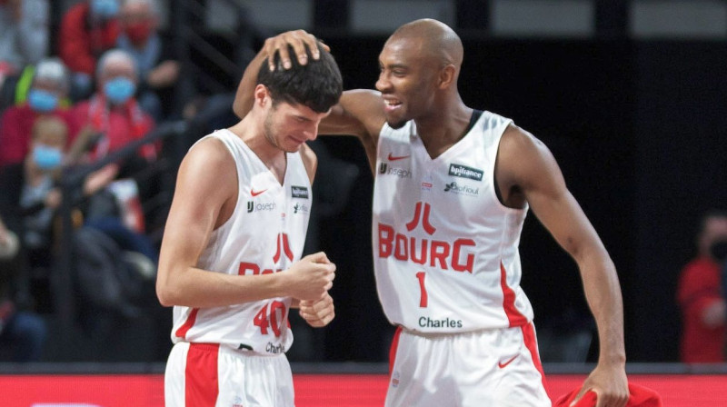 "JL Bourg en Bresse" basketbolisti. Foto: Christelle Gouttefarde/JL Bourg