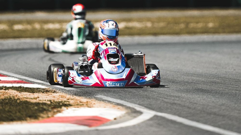 Tomass Štolcermanis. Foto: Energy Corse Racing Karts