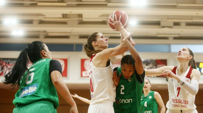 Kristīne Vītola 2022. gada 11. maijā. Foto: basket.gr