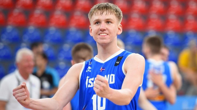 Islandes U20 izlases basketbolists Torvaldūrs Arnasons. Foto: FIBA