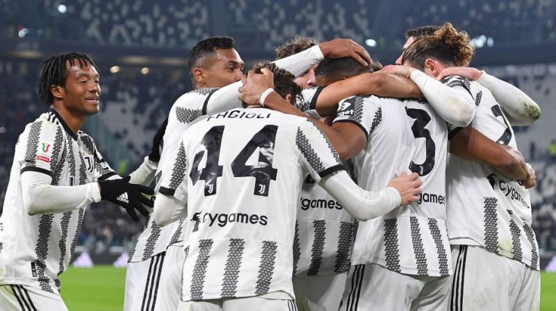 ''Juventus'' svin vārtu guvumu. Foto: EPA/Scanpix