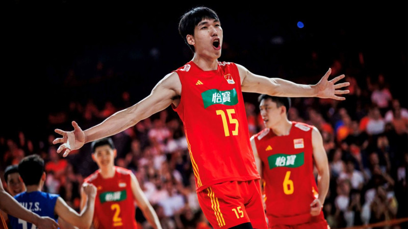 Ķīnas valstsvienības volejbolists Šikuns Peņs. Foto: volleyballworld.com