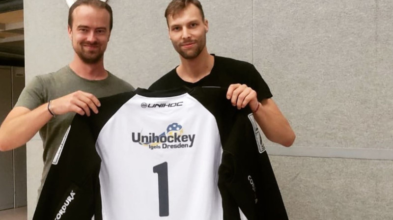 Roberts Blumbergs, foto: Unihockey Igels Dresden