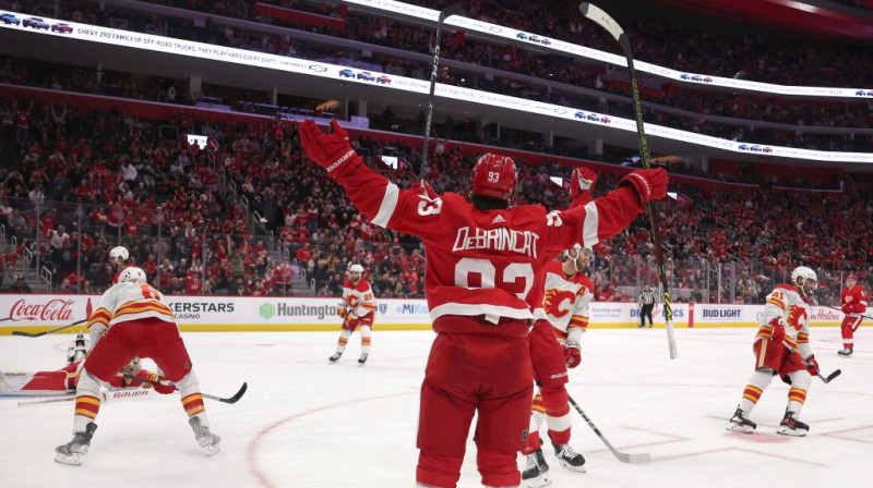 Alekss Debrinkets pēc gūtajiem vārtiem. Foto: AFP/Scanpix