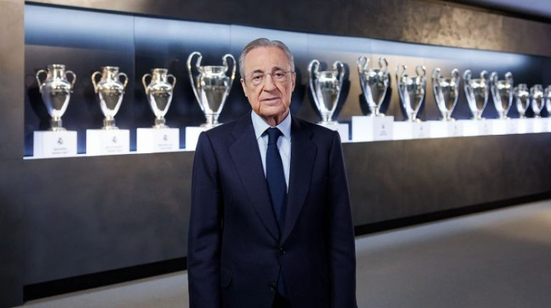 Viens no Superlīgas idejas pamatlicējiem - "Real Madrid" prezidents Florentino Peress. Foto: realmadrid.com