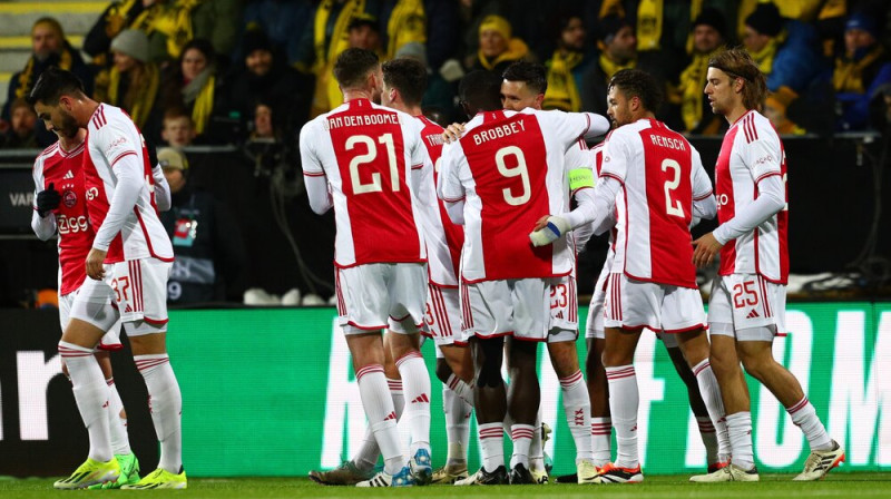 Amsterdamas "Ajax" futbolisti. Foto: EPA/Scanpix