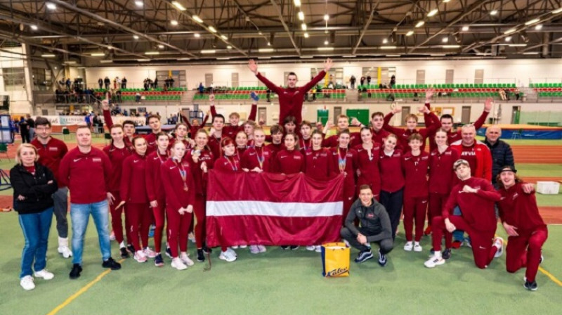 Latvijas junioru komanda. Foto: Marko Mumm/LVS.