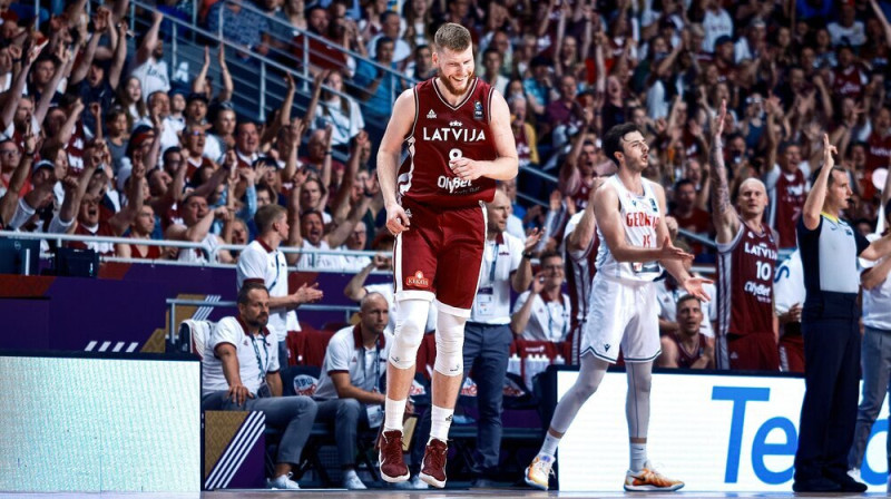 Dāvis Bertāns. Foto: FIBA