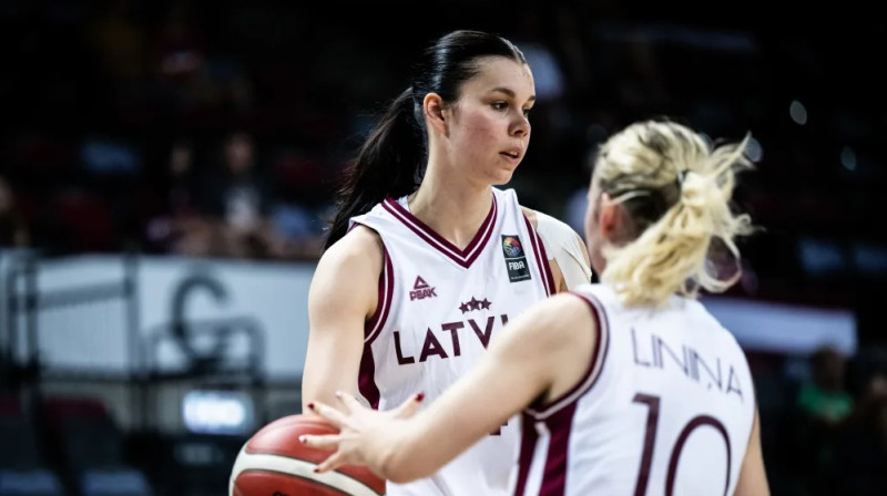 Katrīna Ozola 2024. gada 9. jūlijā. Foto: FIBA