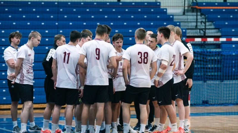 Latvijas U20 handbolisti. Foto: handball.lv