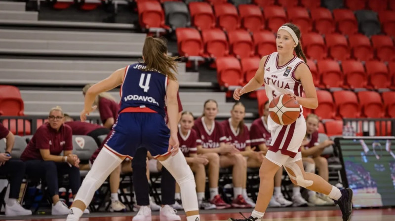 Sindija Miščenko 2024. gada 17. augustā. Foto: FIBA