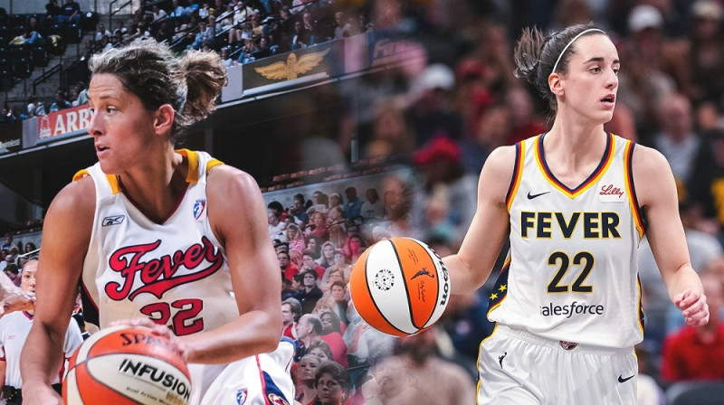 Stefānija Vaita un Keitlina Klārka. Kolāža: Indiana Fever