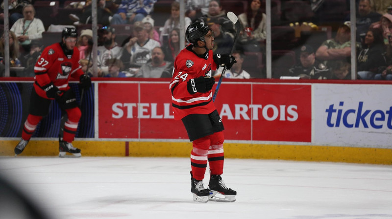 Šarlotas "Checkers" uzbrucējs Džastins Sourdifs. Foto: Charlotte Checkers