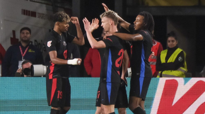 Barselonas futbolisti. Foto: EPA/Scanpix