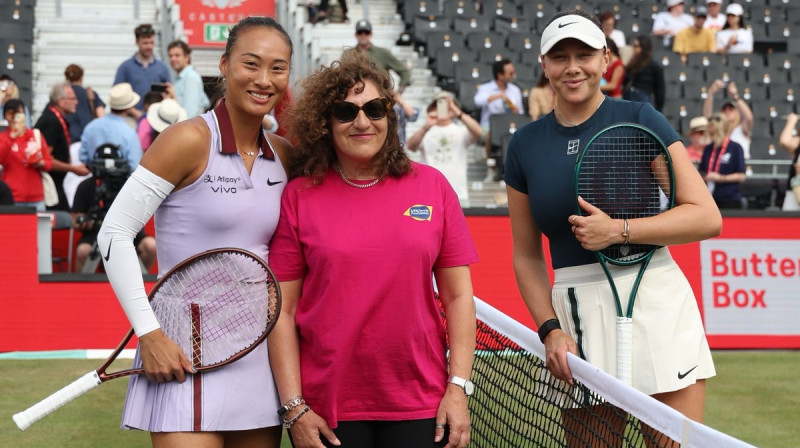 Cjiņveņa Džena un Amanda Anisimova. Foto: HSBC Championships