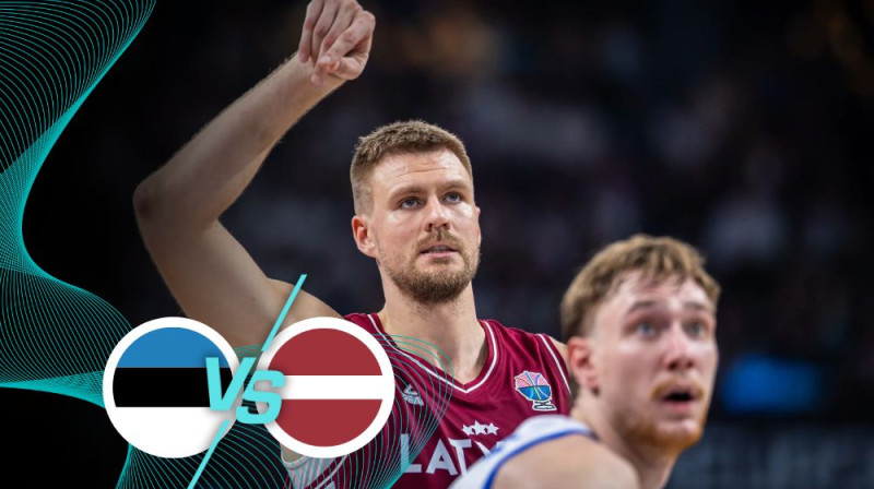 Kristaps Porziņģis spēlē pret Igauniju. Foto: FIBA