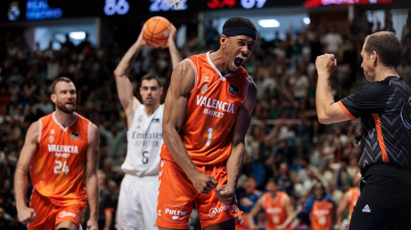 Valensijas kluba basketbolists Kamerons Teilors. Foto: Aitor Arrizabalaga/ACB Photo