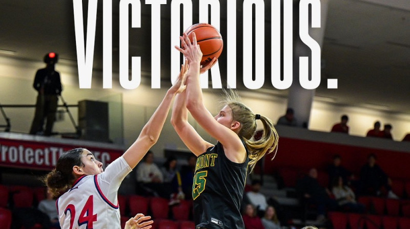 Nikola Priede 2026. gada 31. janvārī. Foto: Vermont WBB