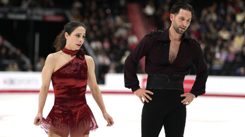 Dienna Stellato-Dudeka un Maksims Dešāns. Foto: ZUMAPRESS/Scanpix