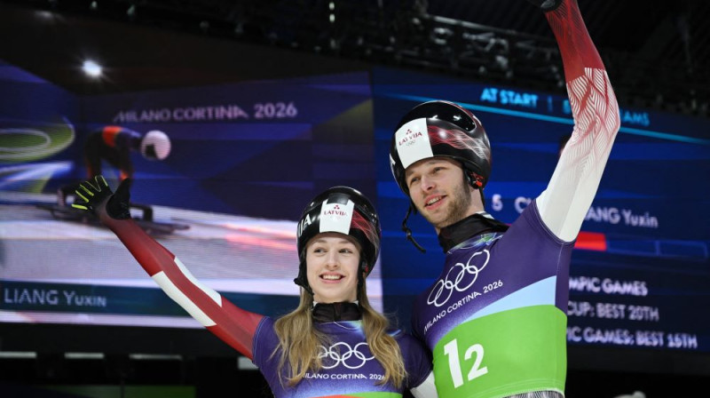 Marta Andžāne un Emīls Indriksons. Foto: Reuters/Scanpix