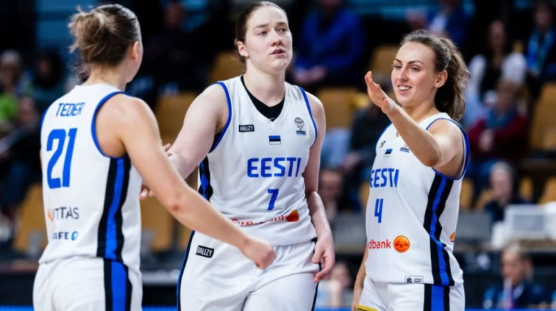 Igaunijas izlases basketbolistes Foto: FIBA