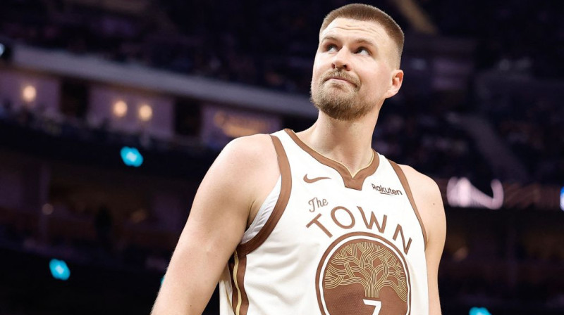 Kristaps Porziņģis pret Bruklinu. Foto. AP. Scanpix