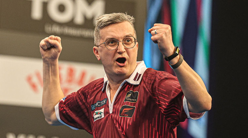 Valters Melderis. Foto: Jenny Segers/PDC Europe.