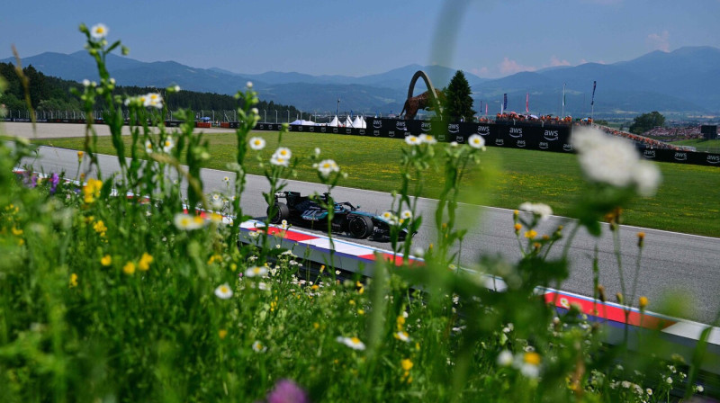 Džordžs Rasels "Red Bull" trasē Špīlbergā, Austrijā. Foto: Andrej Isaković/AFP/Scanpix