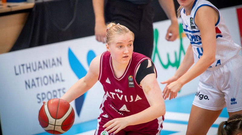 Estere Petrus 2026. gada 12. jūlijā. Foto: FIBA