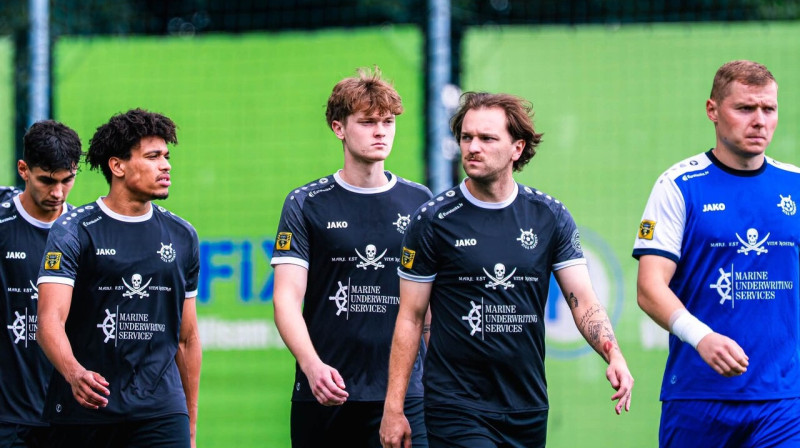 "Riga Mariners" futbolisti. Foto: Riga Mariners