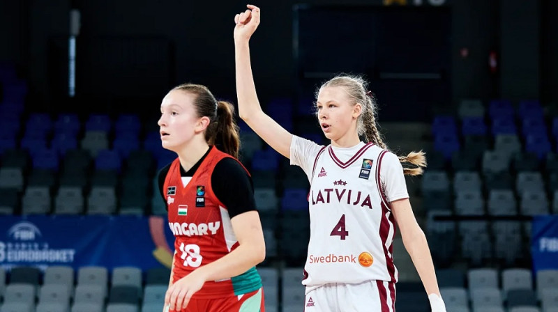 Laura Ķikuste 2026. gada 19. augustā. Foto: FIBA