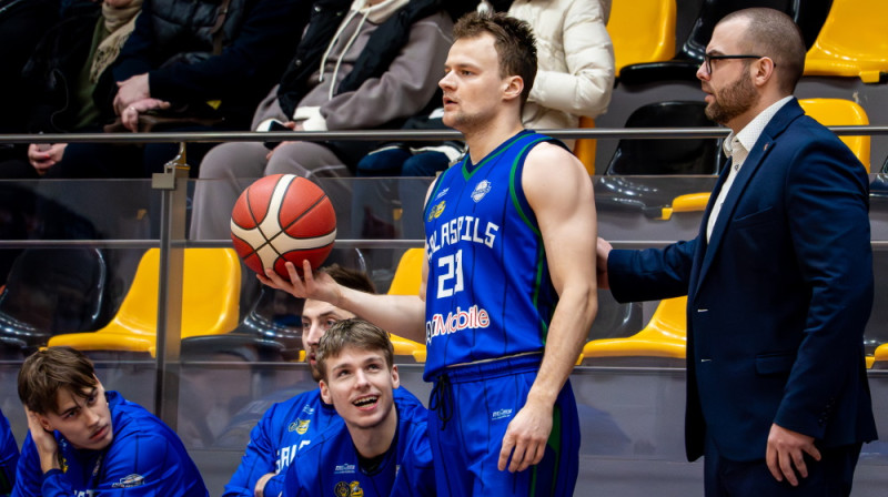 "Salaspils" basketbolists Norberts Strautiņš. Foto: Margarita Vigule