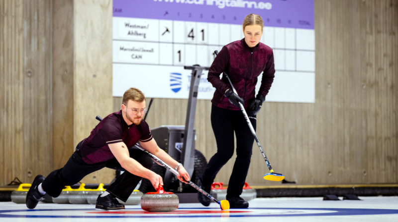 Katrīna Gaidule, Roberts Reinis Buncis
Foto: Curling Tallinn/Andres Mets