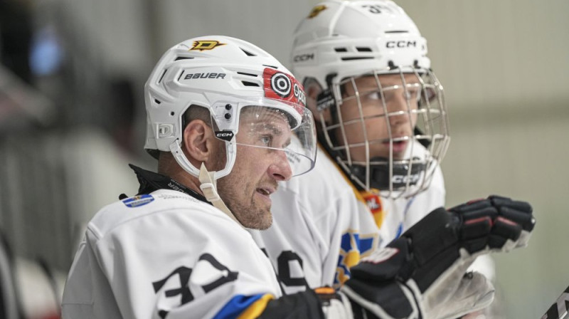 Rīgas Hokeja skola/Dinaburga hokejisti Foto: LHF