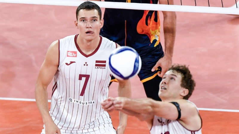 Eduards Dūdens un Edvīns Skrūders. Foto: CEV
