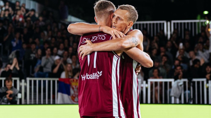 Nauris Miezis un Kristaps Gludītis Foto: LBS