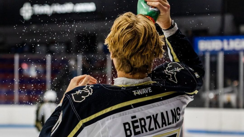 Rūdolfs Bērzkalns. Foto: Muskegon Lumberjacks